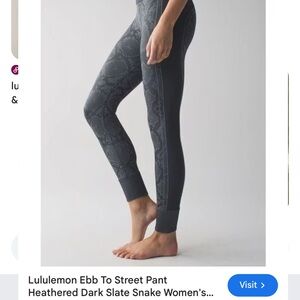 lululemon athletica Dark Slate Leggings